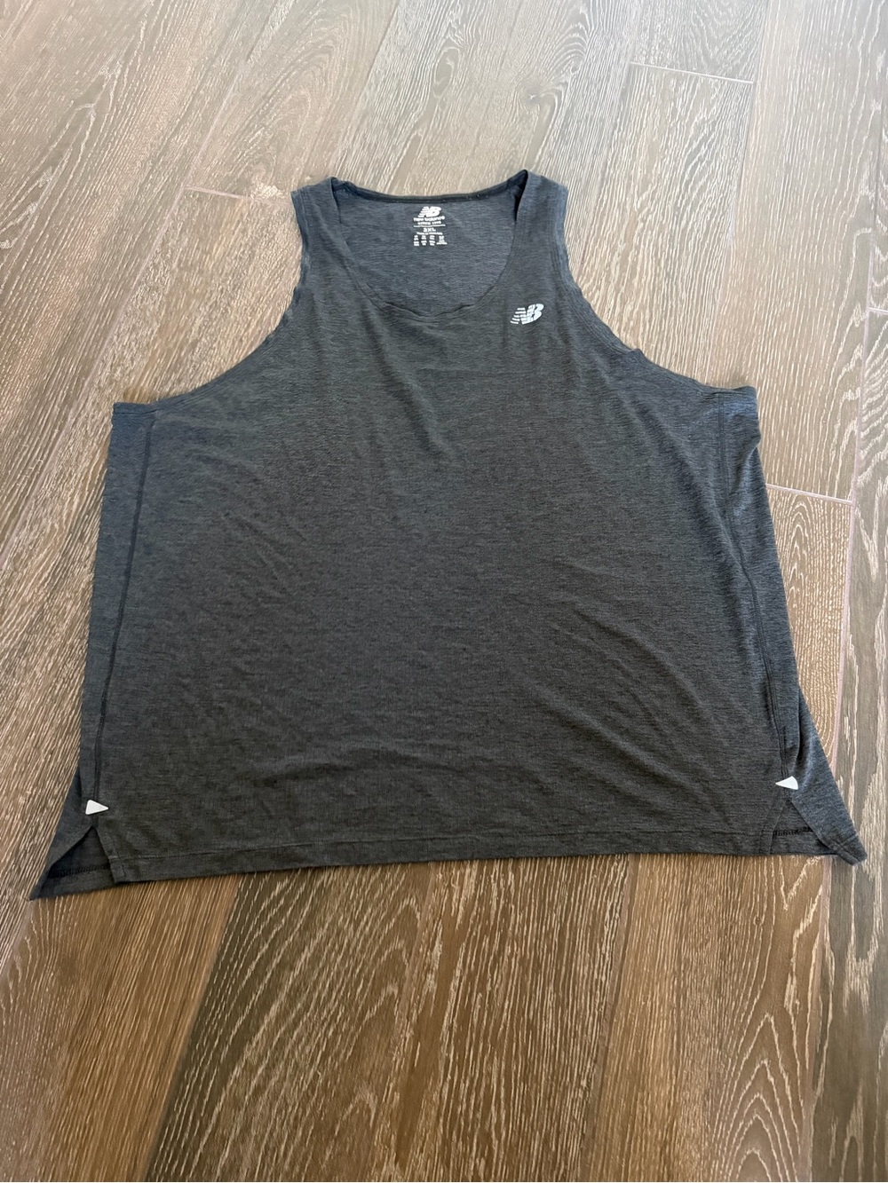 New Balance Men's Charcoal Gray Athletic Tank Top